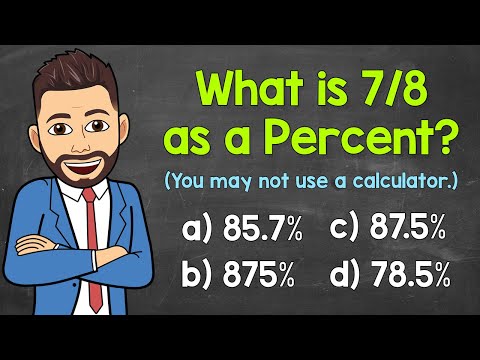 What is 7/8 as a Percent? | Fractions to Percents | Math with Mr. J