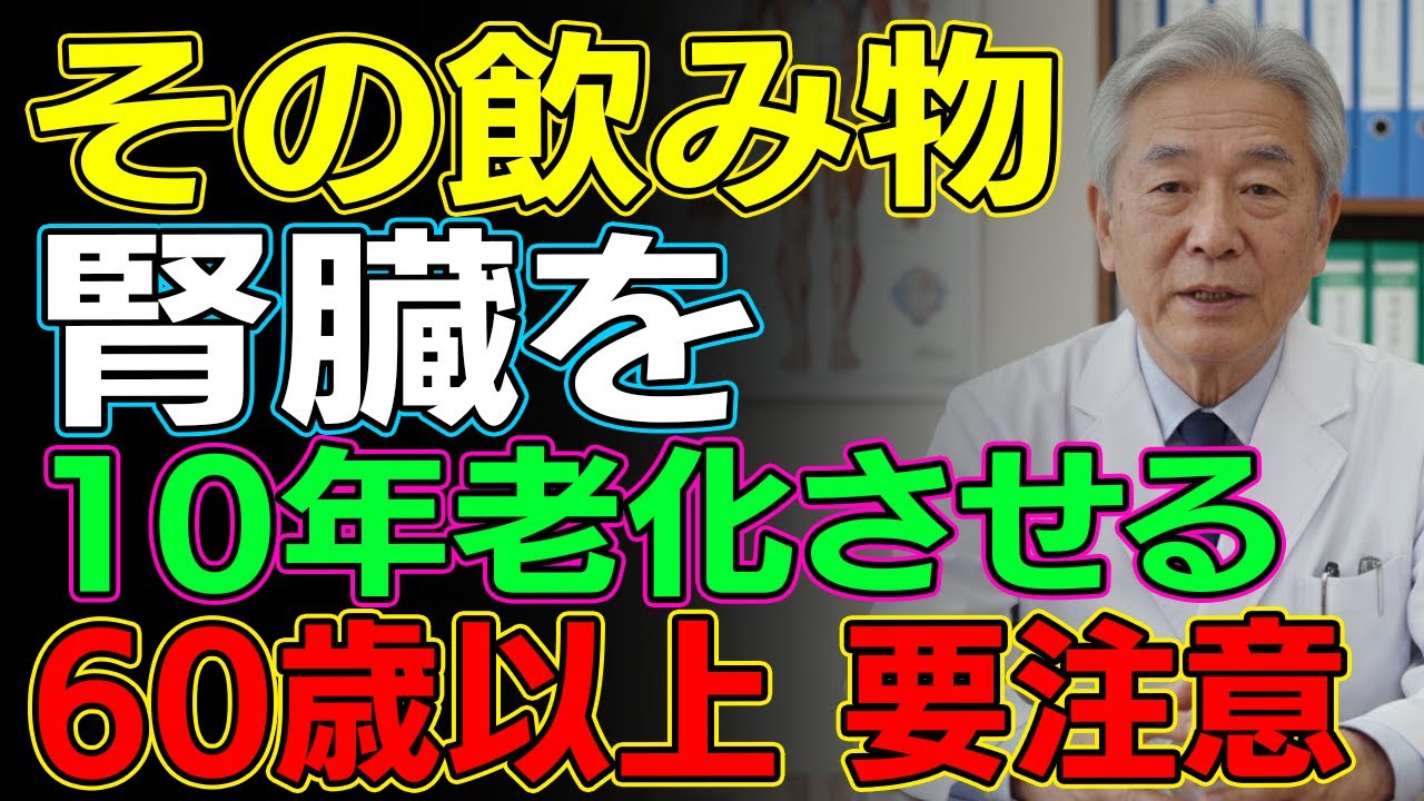 【医師からの警告】毎日よく飲む飲み物が腎臓を10年早く老化させる可能性｜避けるべき飲み物3選｜医師メモ