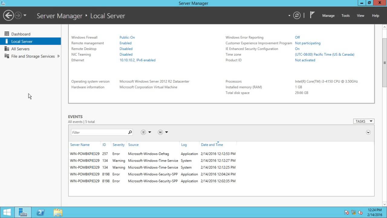 Server Part-2 Manager and Installing Roles & Features Bangla Tutorial ...