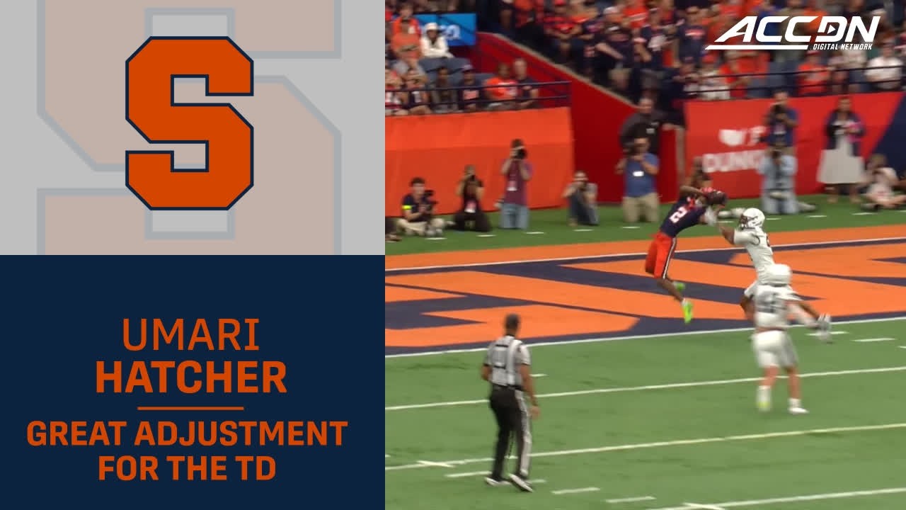 Syracuse WR Umari Hatcher Makes The Great Adjustment On Orange's 1st TD Of 2026