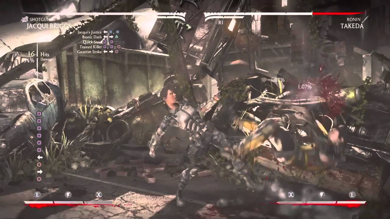 Mortal Kombat X Shotgun Jacqui Briggs Combo Tutorial YouTube