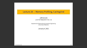 ECE 459 Lecture 28: Memory Profiling