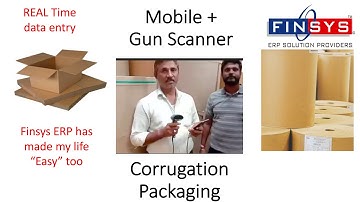 Gun QR Barcode Scanner linked to Phone... Works well.. at Corrugation Packaging Companies