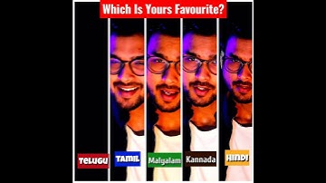 Thumbnail of Srivalli Song In 5 Languages | Which Is Your Favourite? | #shorts