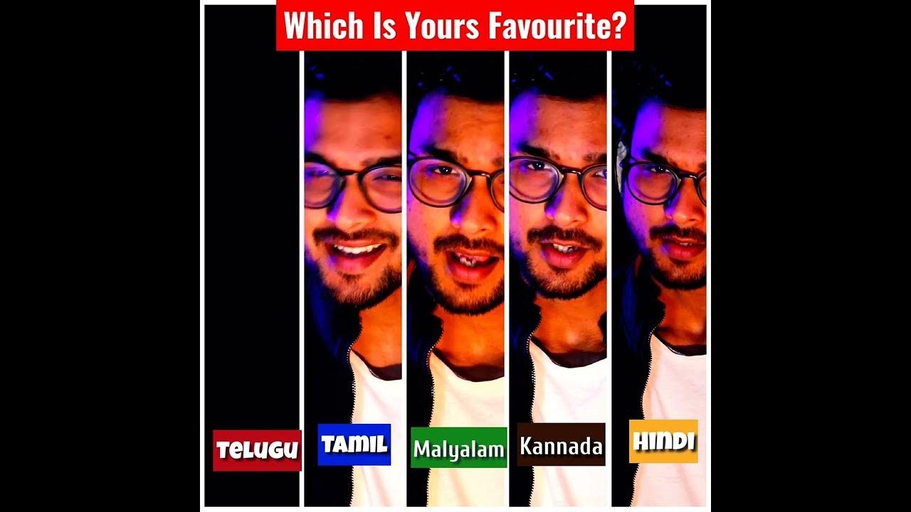 Srivalli Song In 5 Languages | Which Is Your Favourite? | #shorts