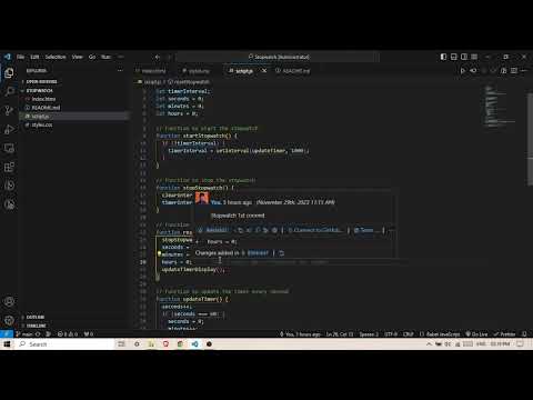 stopwatch project with HTML, CSS and JavaScript