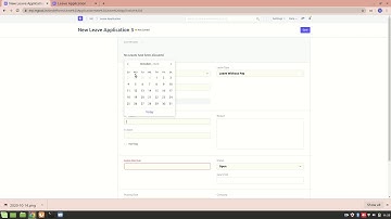 01 Leave Application - Leave Management  | HR Module | ERPNext