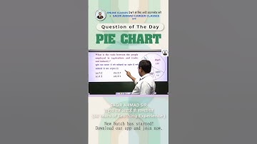 Easy Trick to Solve Pie Chart Questions | By Sagir Ahmad Sir | Sagir Ahmad Career Classes