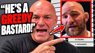 Full Dana White RESPONDS to Sean Strickland's INSANE Money Demands! UFC Drama EXPLODES! Update