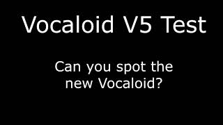 Vocaloid V5 Test