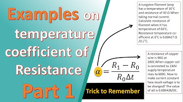 Example on temperature coefficient of resistance | D.C.Circuit | Mruduraj