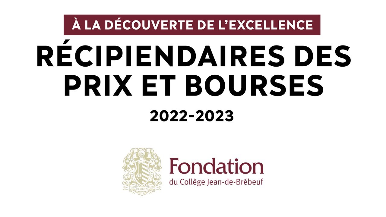 Cérémonie de remise des prix et bourses 2022-2023 - Collège Jean-de ...