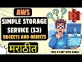 AWS S3 for Beginners (Simple Storage Service) | S3 Bucket & Object Explained in Marathi