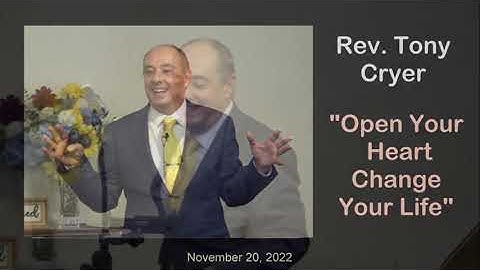 Unity on Cape Cod Sunday Service with Rev Tony. Open Your Heart, Change Your Life. 11.20.22.