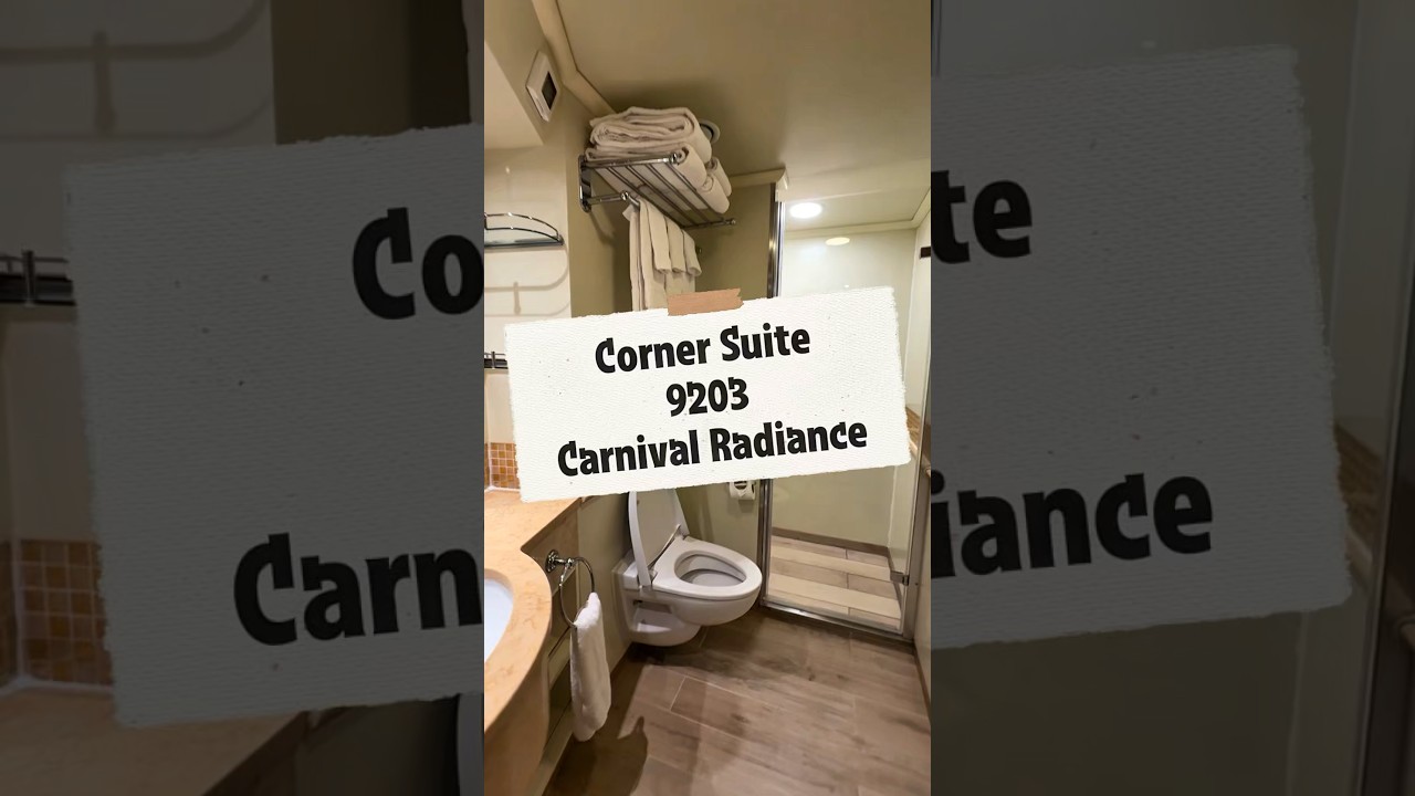 Corner Suite 9203 Carnival Radiance Cruise Ship