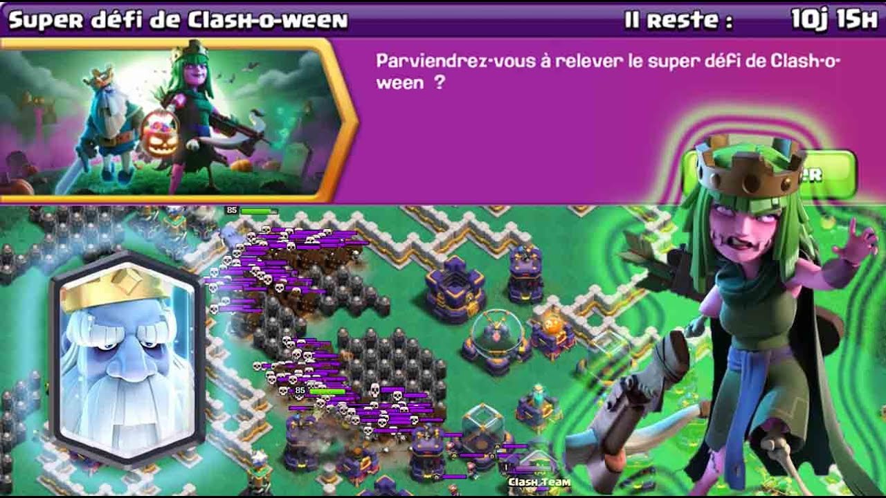 FAIRE 3 ÉTOILES FACILEMENT SUR LE SUPER DÉFI DE CLASHOWEEN (défi