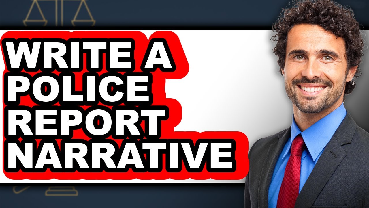 How to Write a Police Report Narrative (easy Method) - YouTube