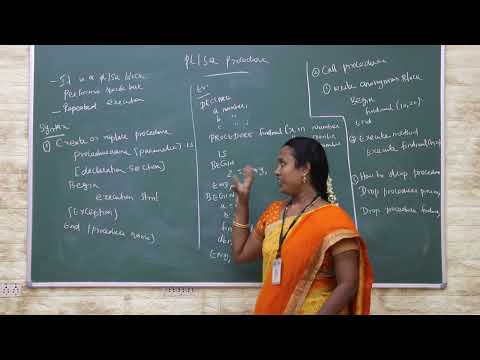 PL/SQL Procedure | Database Management System | V.H.N.S.N.C (Autonomous)