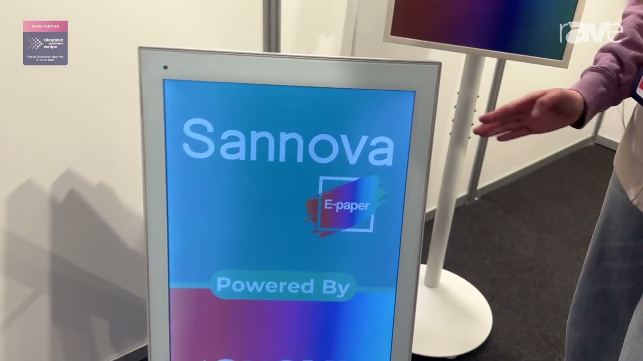 ISE 2026: Sannova Showcases 31.5-Inch Indoor and Outdoor ChLC E-Paper Display