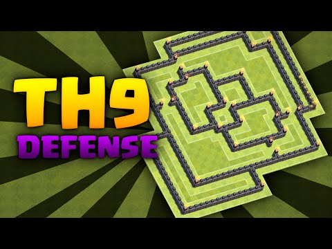 Clash Of Clans - Town Hall 9 Defense Base - TOWN HALL 9 Defense 2016