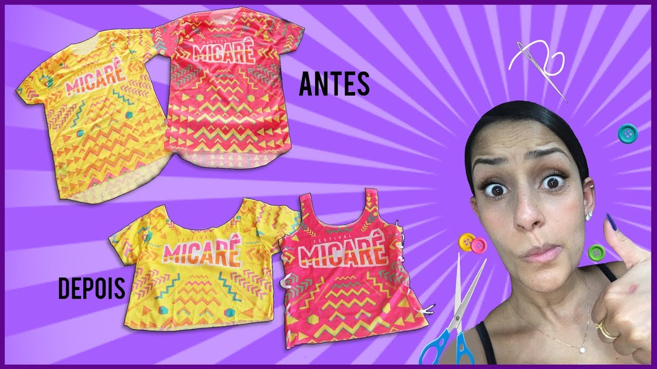 CUSTOMIZAÇÃO DE ABADÁ SEM COSTURA - DIY - YouTube