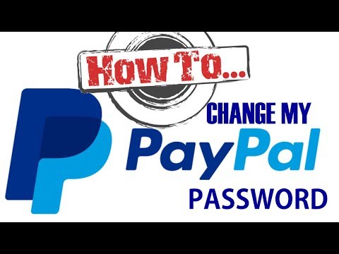 Como mudar seu PayPal senha