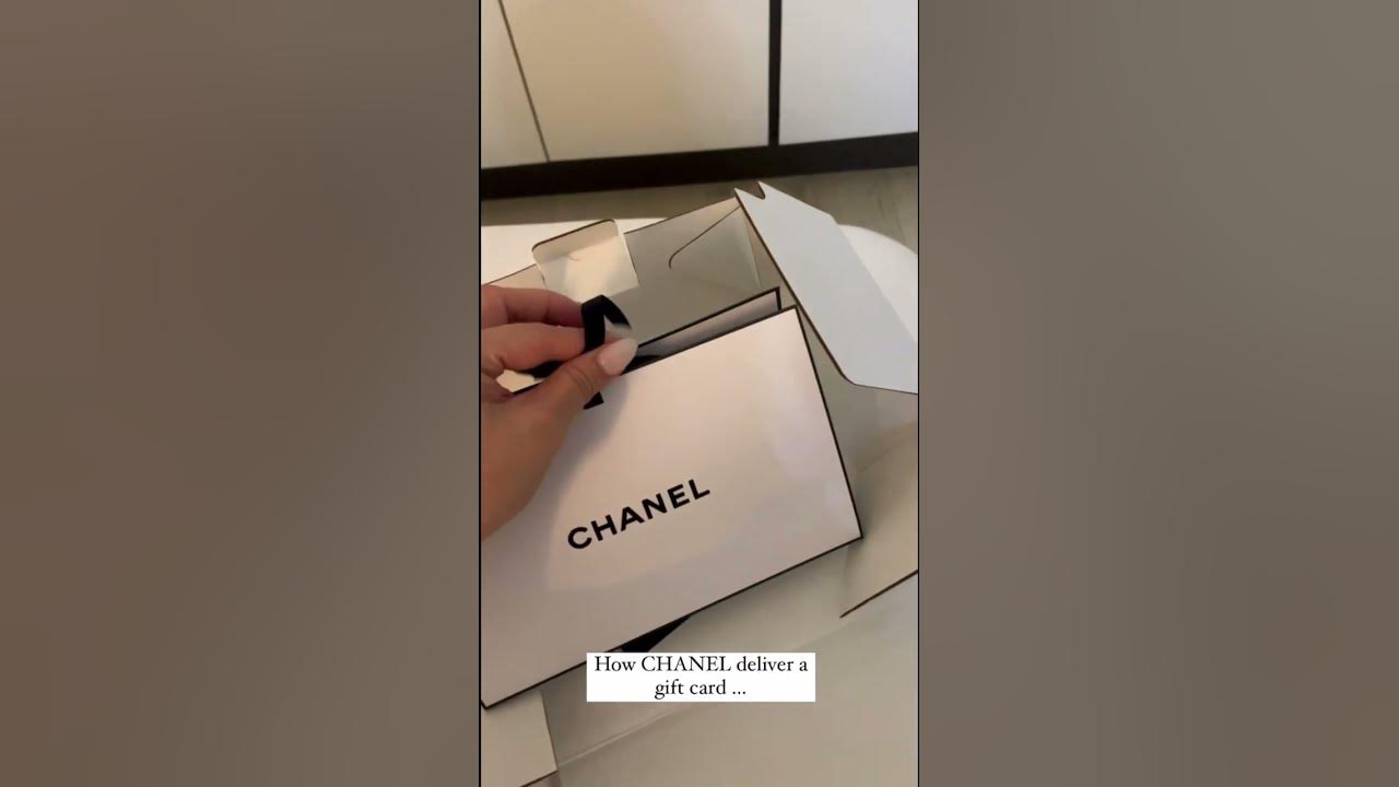 How Chanel Delivers A Gift Card 