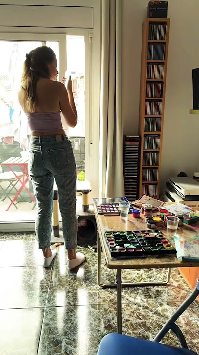 Body Painting Break #artist #photoshoot #bodypaint #modeling Toni H Carné Studio 2022