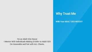 Adult Search Engine Optimization for Porn Sites