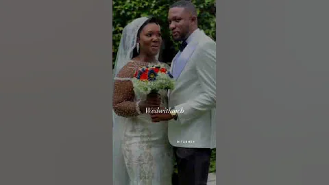 Tima Kumkum Shares Beautiful Kiss with her Husband at thier white Wedding. #dek360ghana