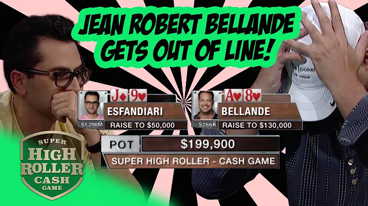 Jean Robert Bellande Goes After Antonio Esfandiari...