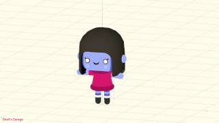 Devil's Garage - Low Poly Character - Spooky Encounters - Girl Rig Test