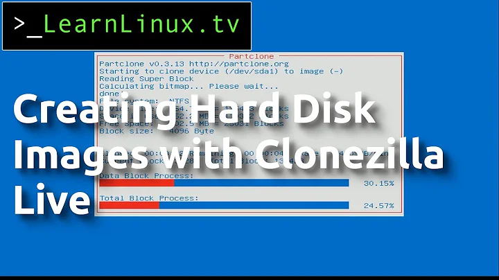 Cloning/Imaging Hard Disks with Clonezilla Live