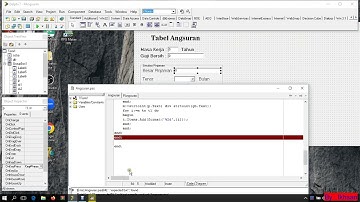 Cara menampilkan atau menghilangkan komponen pada delphi