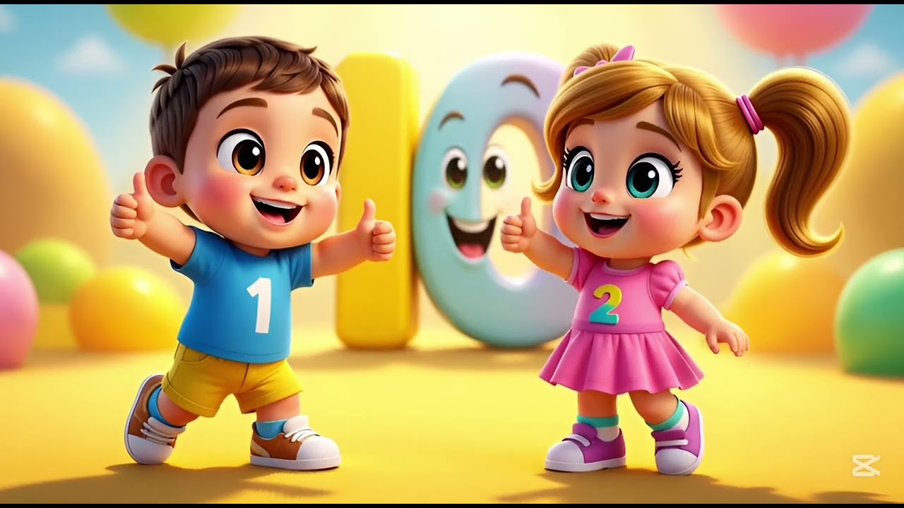 COUNT & BOUNCE! 1–20 FUN SONG 🎶🔢 for nursery kids and toddlers