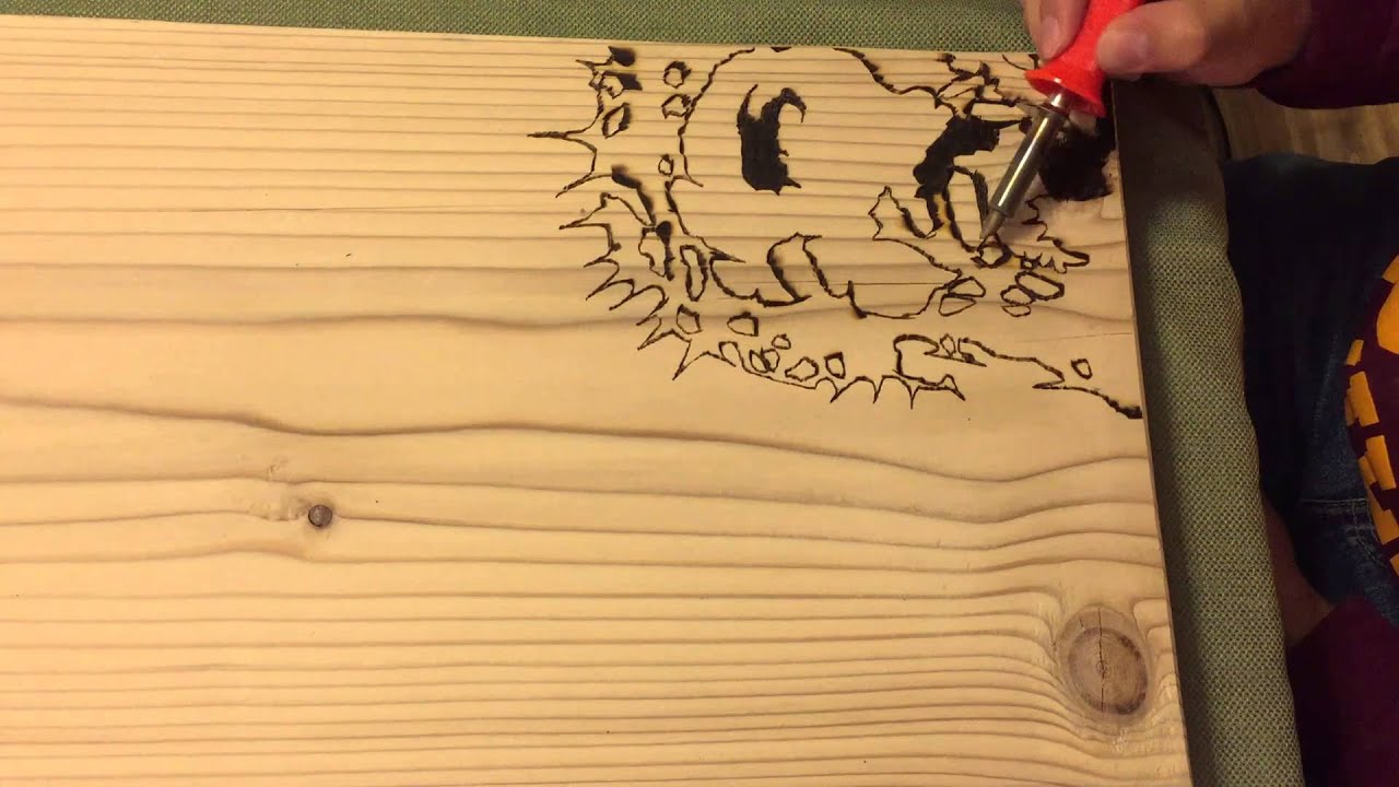 Jesus Crucifixion Woodburning Pyrography - YouTube