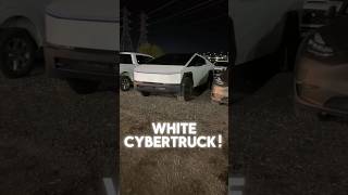 Jaw-Dropping White Tesla Cybertruck Spotted #shorts