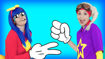 Rock Scissors Paper | Finger Play Song | Dominoki