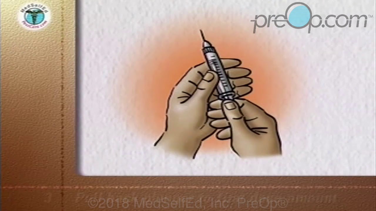 Mixing Insulin • Diabetes Center • PreOp® Patient Education HD