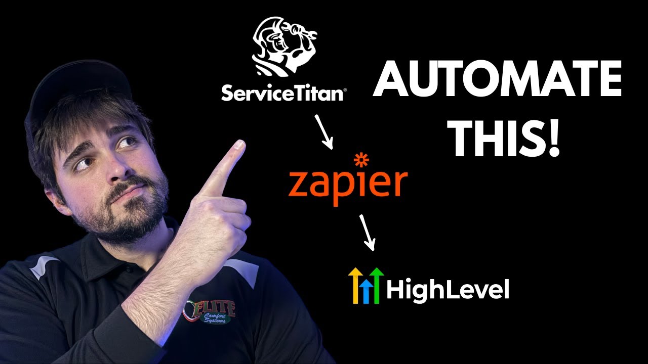 ServiceTitan GoHighLevel Zapier integration tutorial thumbnail