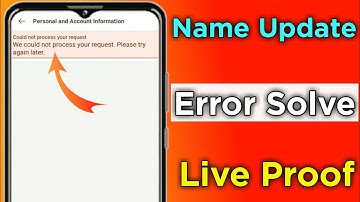 Could Not Process Your Request | Facebook Name Update Error | How To Send Fb Id On Name Update |