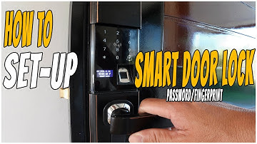 How to Set up Smart Door lock Fingerprint Password IC card | Tagalog