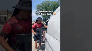 Maintenance detail in 95 degree weather!