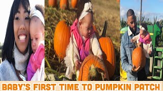 Baby's first time to pumpkin patch| Mommy and Daddy edition