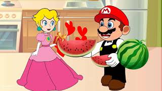 Love Story Mario & Princess Peach - Sonic Amy With Watermelon - This Is Happiness