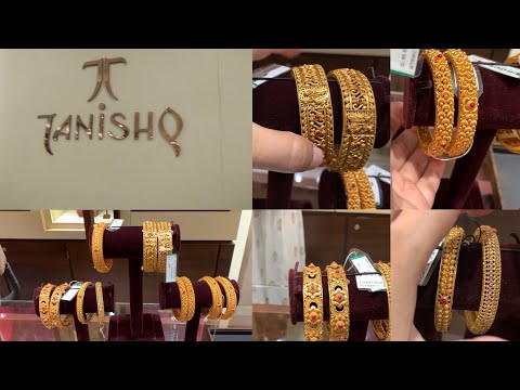 Beautiful gold bangle utsaah collection with weight and price | Tanishq bridal bangle