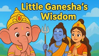 Little Ganeshas Wisdom. Parents Are the World बाल गणेश  माता-पिता ही दुनिया हैं.hindi moral story 