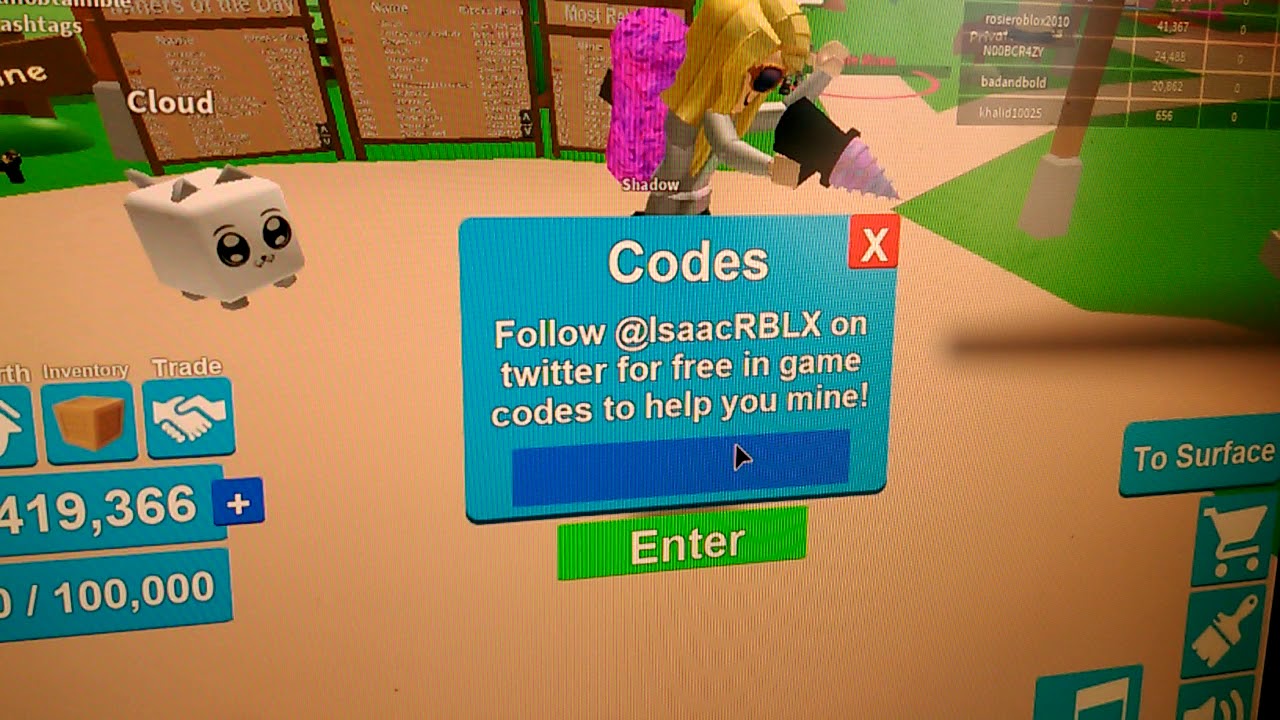 13 EPIC CODES FOR MINING SIMULATOR ROBLOX YouTube