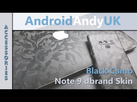 Black Camo Samsung Galaxy Note 9 dbrand Skin Review
