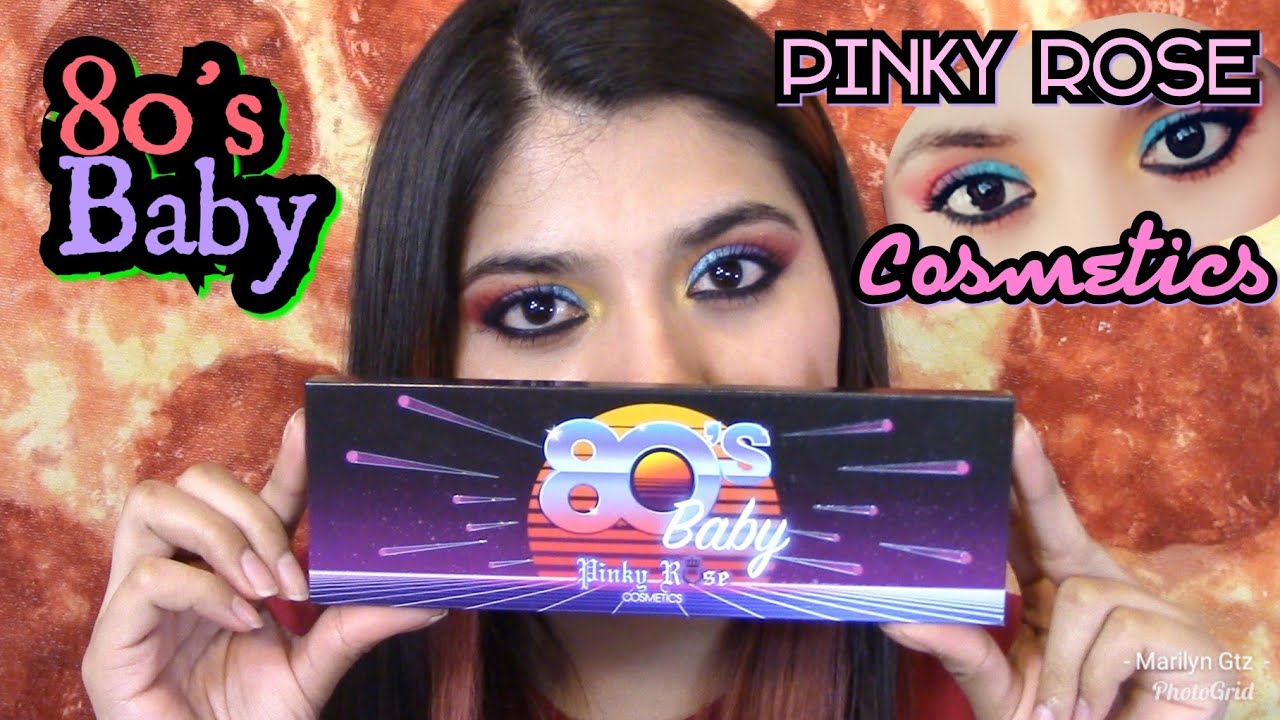 Rainbow Unicorn Look | 80's Baby Palette | Pinky Rose Cosmetics